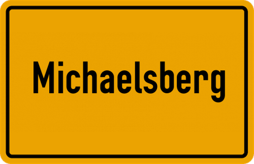 Ortsschild Michaelsberg