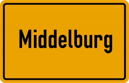 Ortsschild Middelburg