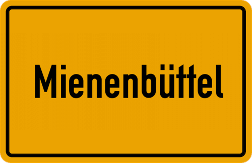 Ortsschild Mienenbüttel
