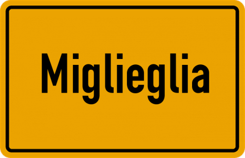 Ortsschild Miglieglia