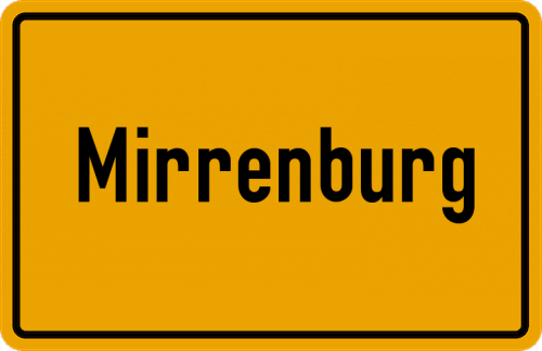 Ortsschild Mirrenburg