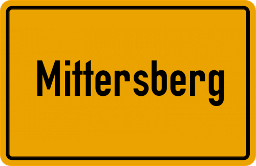Ortsschild Mittersberg