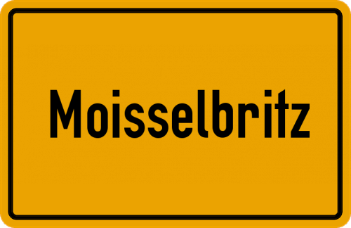 Ortsschild Moisselbritz