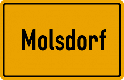 Ortsschild Molsdorf