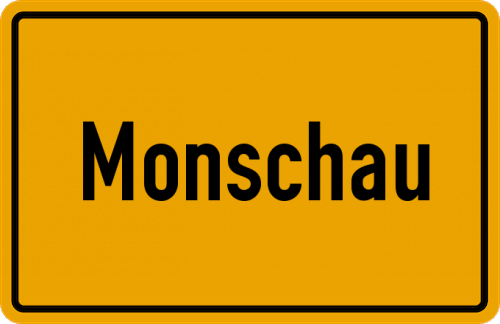 Ortsschild Monschau