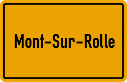 Ortsschild Mont-sur-Rolle