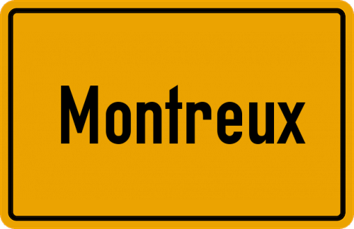 Ortsschild Montreux