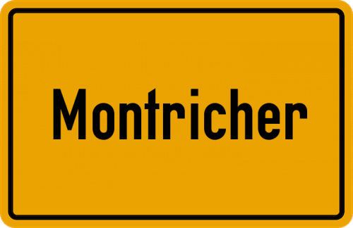 Ortsschild Montricher