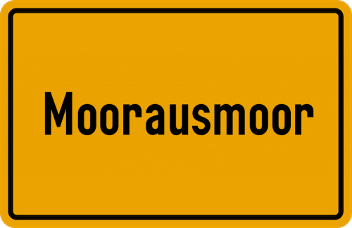 Ortsschild Moorausmoor