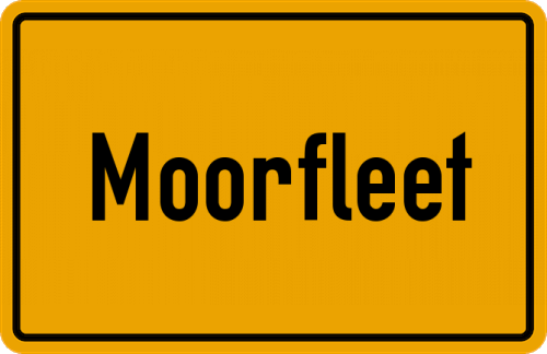 Ortsschild Moorfleet