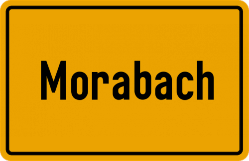 Ortsschild Morabach