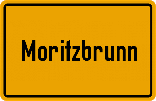Ortsschild Moritzbrunn
