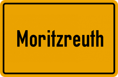 Ortsschild Moritzreuth
