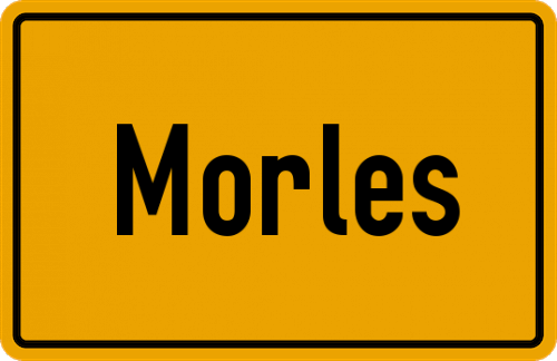 Ortsschild Morles