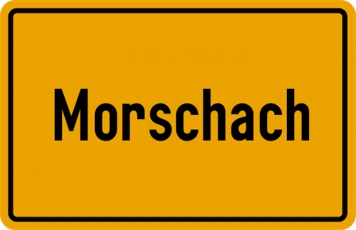 Ortsschild Morschach