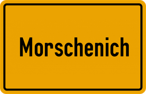 Ortsschild Morschenich