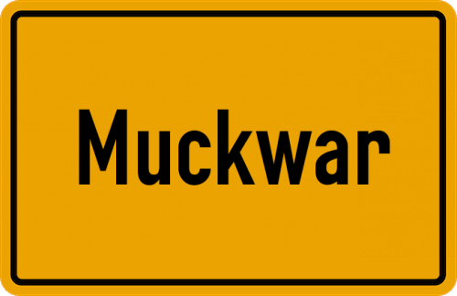 Ortsschild Muckwar