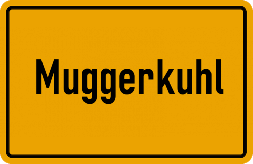 Ortsschild Muggerkuhl