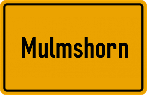 Ortsschild Mulmshorn