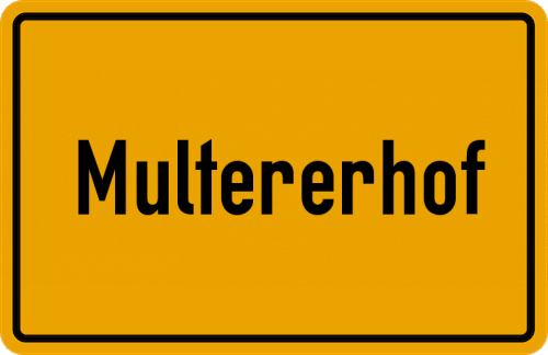Ortsschild Multererhof