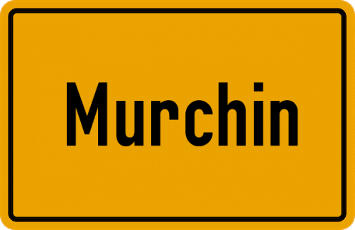 Ortsschild Murchin