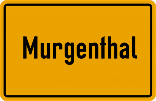 Ortsschild Murgenthal
