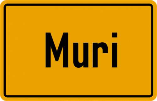 Ortsschild Muri