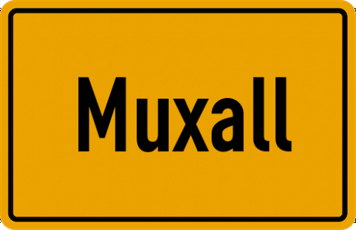 Ortsschild Muxall