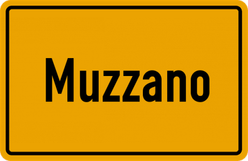 Ortsschild Muzzano