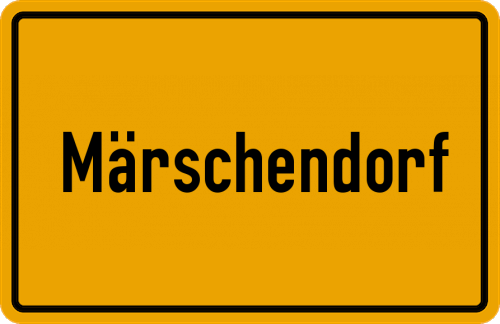 Ortsschild Märschendorf
