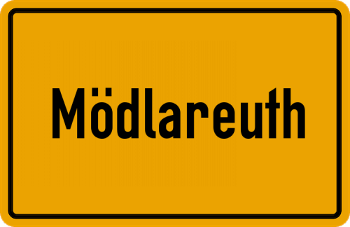 Ortsschild Mödlareuth