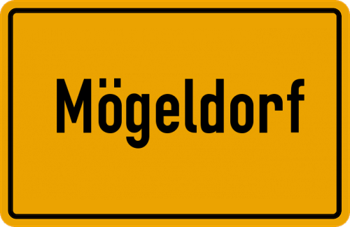 Ortsschild Mögeldorf