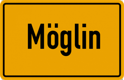 Ortsschild Möglin