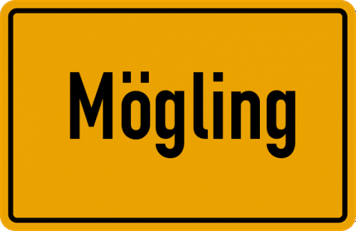Ortsschild Mögling