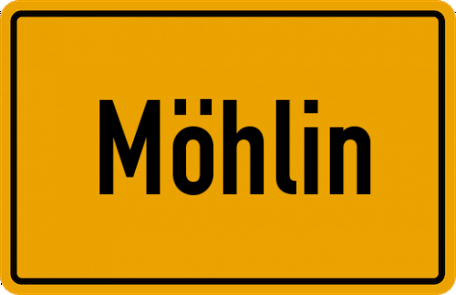 Ortsschild Möhlin