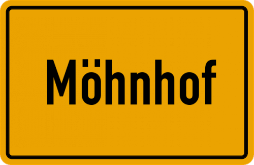 Ortsschild Möhnhof