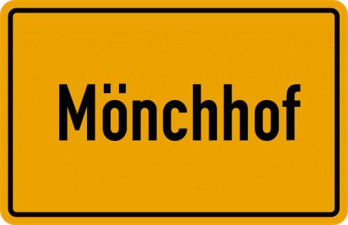 Ortsschild Mönchhof