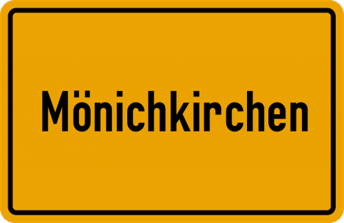 Ortsschild Mönichkirchen