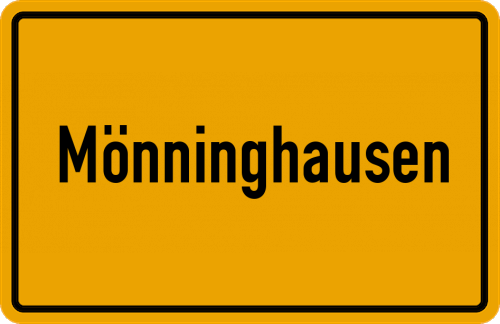 Ortsschild Mönninghausen