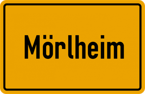 Ortsschild Mörlheim