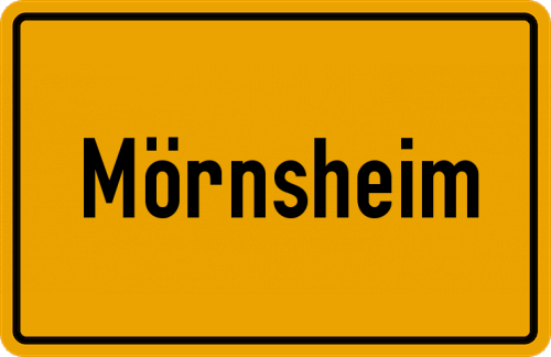 Ortsschild Mörnsheim