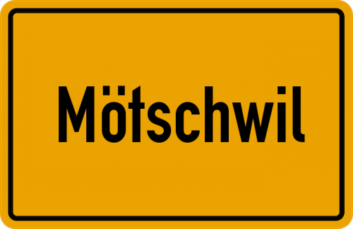 Ortsschild Mötschwil