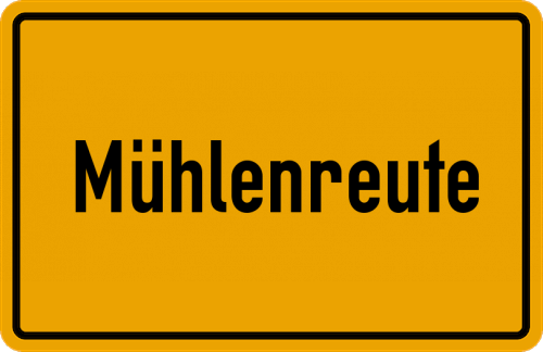Ortsschild Mühlenreute