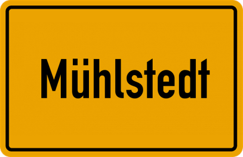 Ortsschild Mühlstedt