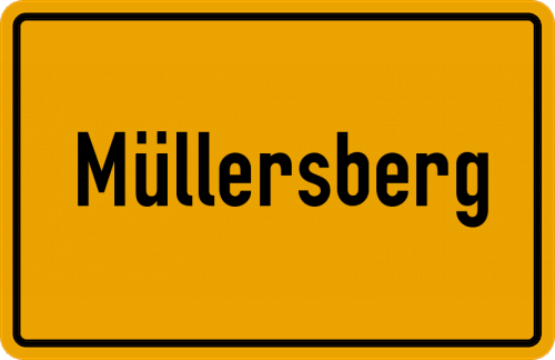 Ortsschild Müllersberg