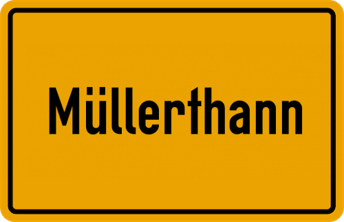 Ortsschild Müllerthann