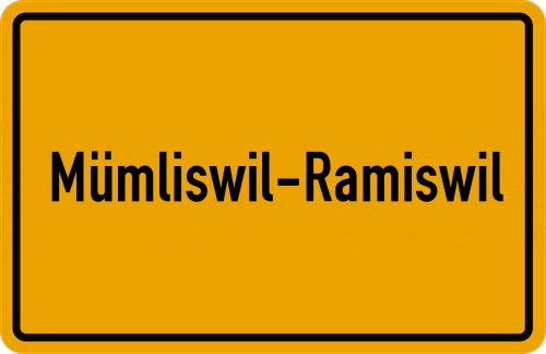 Ortsschild Mümliswil-Ramiswil