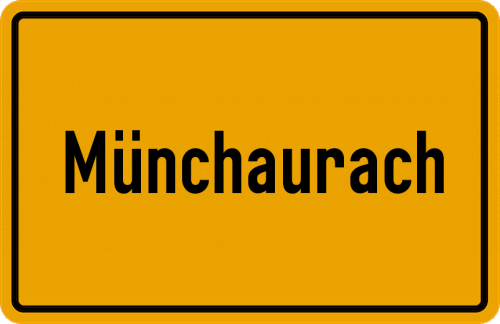 Ortsschild Münchaurach