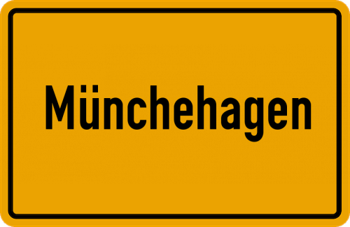 Ortsschild Münchehagen