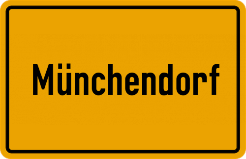 Ortsschild Münchendorf
